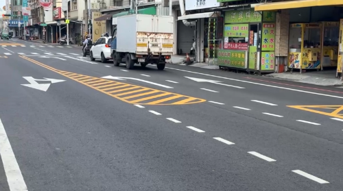 臺南仁德太子路重畫標線 捷有人無細膩違規