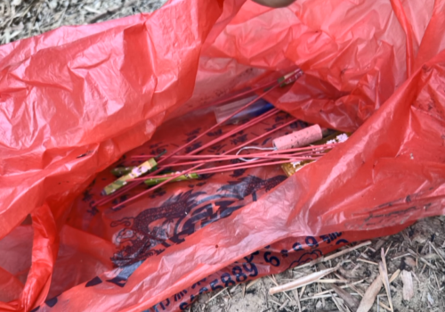 高雄田寮竹林火燒 1个阿桑倒佇菝仔園無氣