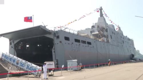 海軍新濱營區開放預演 三隻國造軍艦引注目