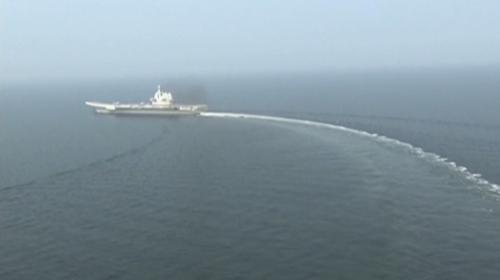 中國山東艦沿臺海中線駛過 疑和拜習會有關