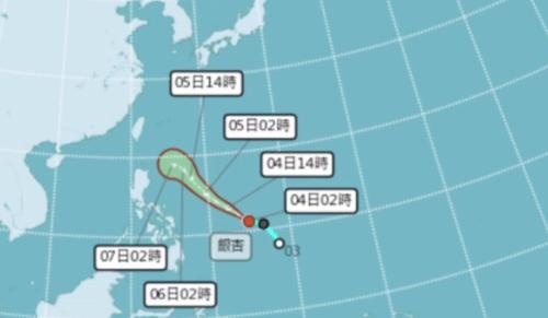 銀杏風颱已經形成 預估拜三到拜五上倚臺灣