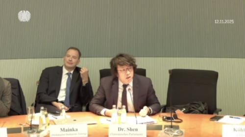 毋驚中國威脅 沈伯洋去德國出席人權聽證會