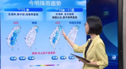 拜三東北季風增強 北臺灣天氣轉做溼閣涼