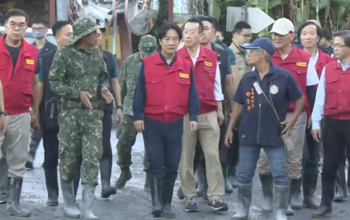 總統去花蓮勘災 強調愛防閣做大水.規畫撤離