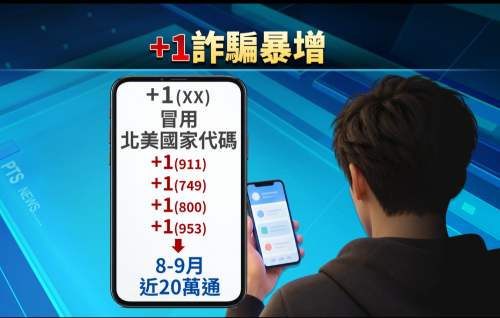 手機仔號碼顯示「+1」起頭 愛注意可能是詐騙