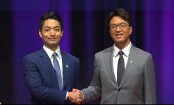 臺北市長選舉辯論會 蔣萬安、沈伯洋互相質問