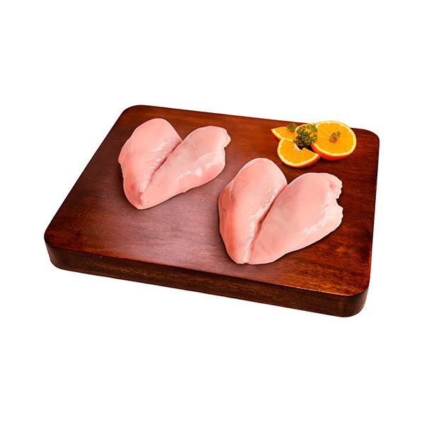 Filete de pechuga de pollo <br> corte mariposa <br> Rango 0.95 a 1 Kg. <br> Precio x kilo S/. 26.60