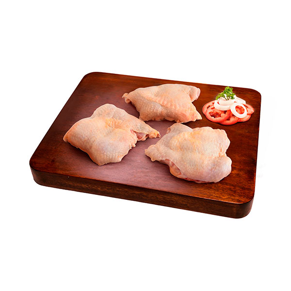 Filete parrillero de pierna de pollo <br> con piel bolsa<br> Rango 0.95 a 1Kg. .<br> Precio x kilo S/. 21.40
