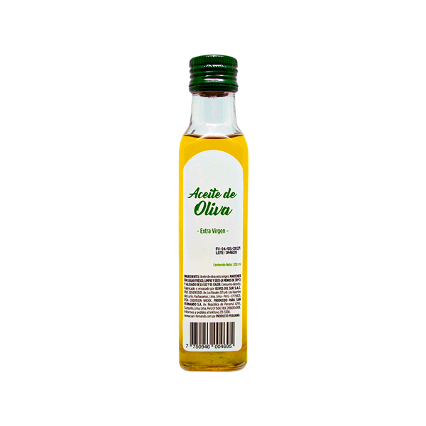 Aceite de oliva extra virgen <br> x 200 Ml.