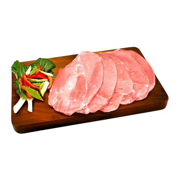 Chuleta de pierna cerdo sin piel <br> Rango 1.4 a 1.6 Kg.