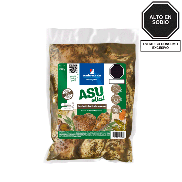ASU olla! - Pollo sazón Pachamanca x 800 Gr.