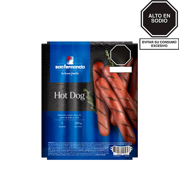 Hot dog <br>x 220 Gr.