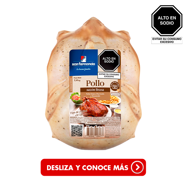 Pollo sazón brasa x 1.4 kg