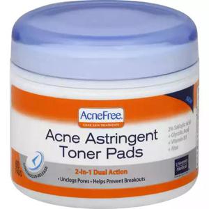 picture of AcneFree Acne Astringent Toner Pads 2-in-1 Dual Action