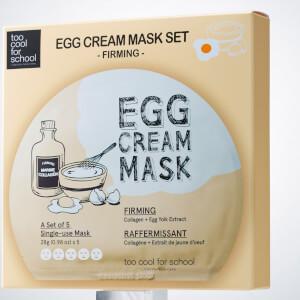 picture of Toocool4School Egg Cream Firming Mask Set (5 Masks, Worth $40)