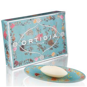picture of Ortigia Florio Glass Plate & Soap Set