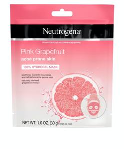 picture of Neutrogena Pink Grapefruit Acne Prone Skin 100% Hydrogel Mask