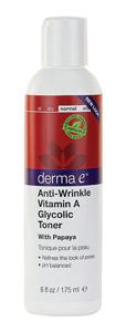 picture of derma e Anti-Wrinkle Vitamin A Glycolic Toner