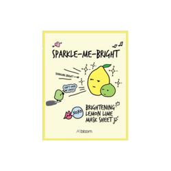 picture of A'bloom Sparkle-Me-Bright Brightening Lemon Lime Mask (1 Sheet)