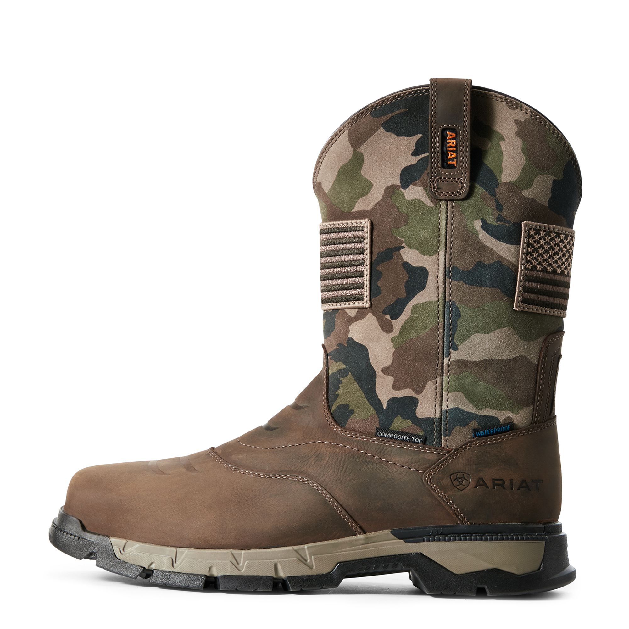 Ariat® Men's Rebar Flex Patriot Waterproof Composite Toe Work Boot