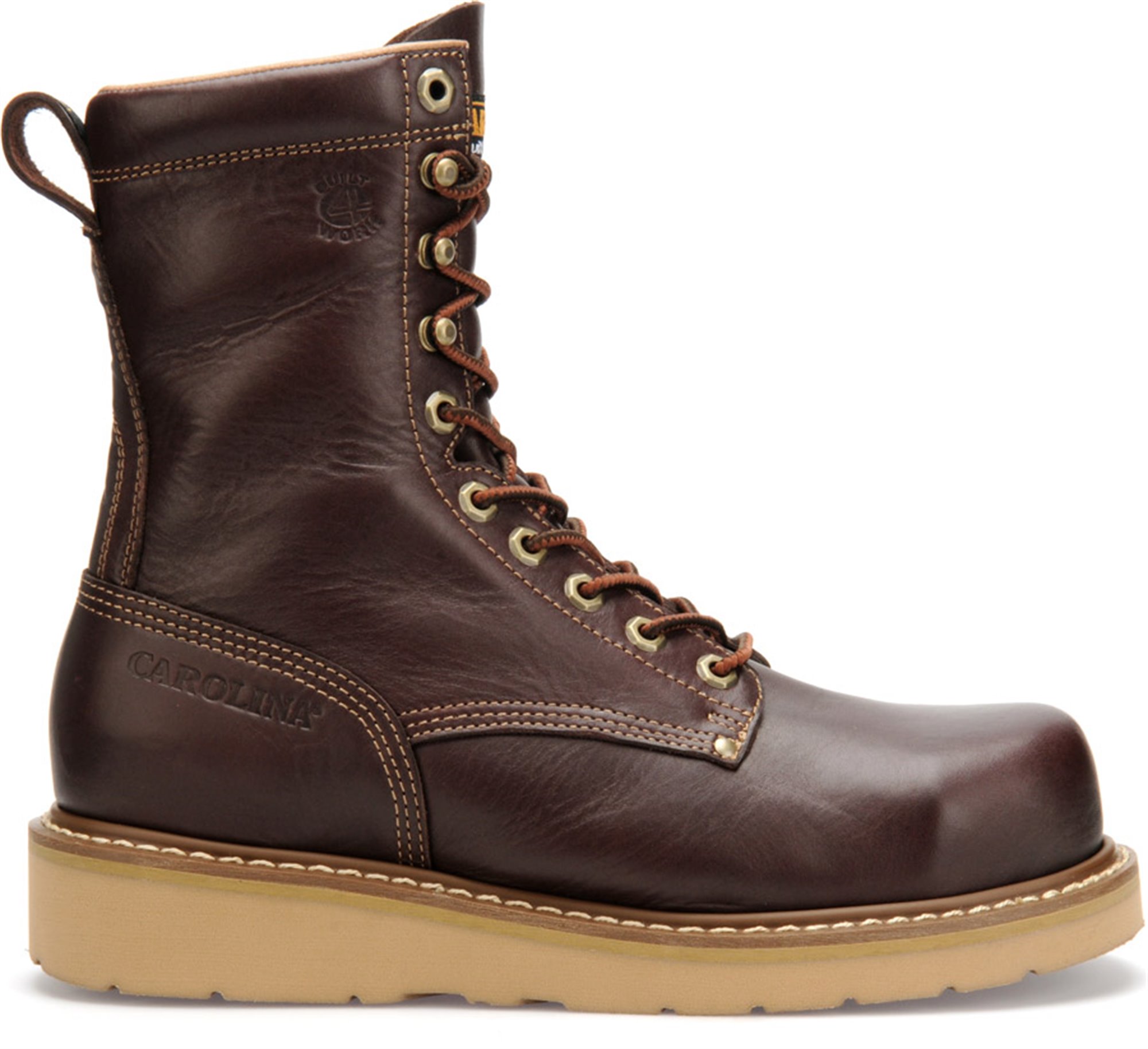 Carolina AMP Hi Men's 8" Broad Toe Wedge Work Boot