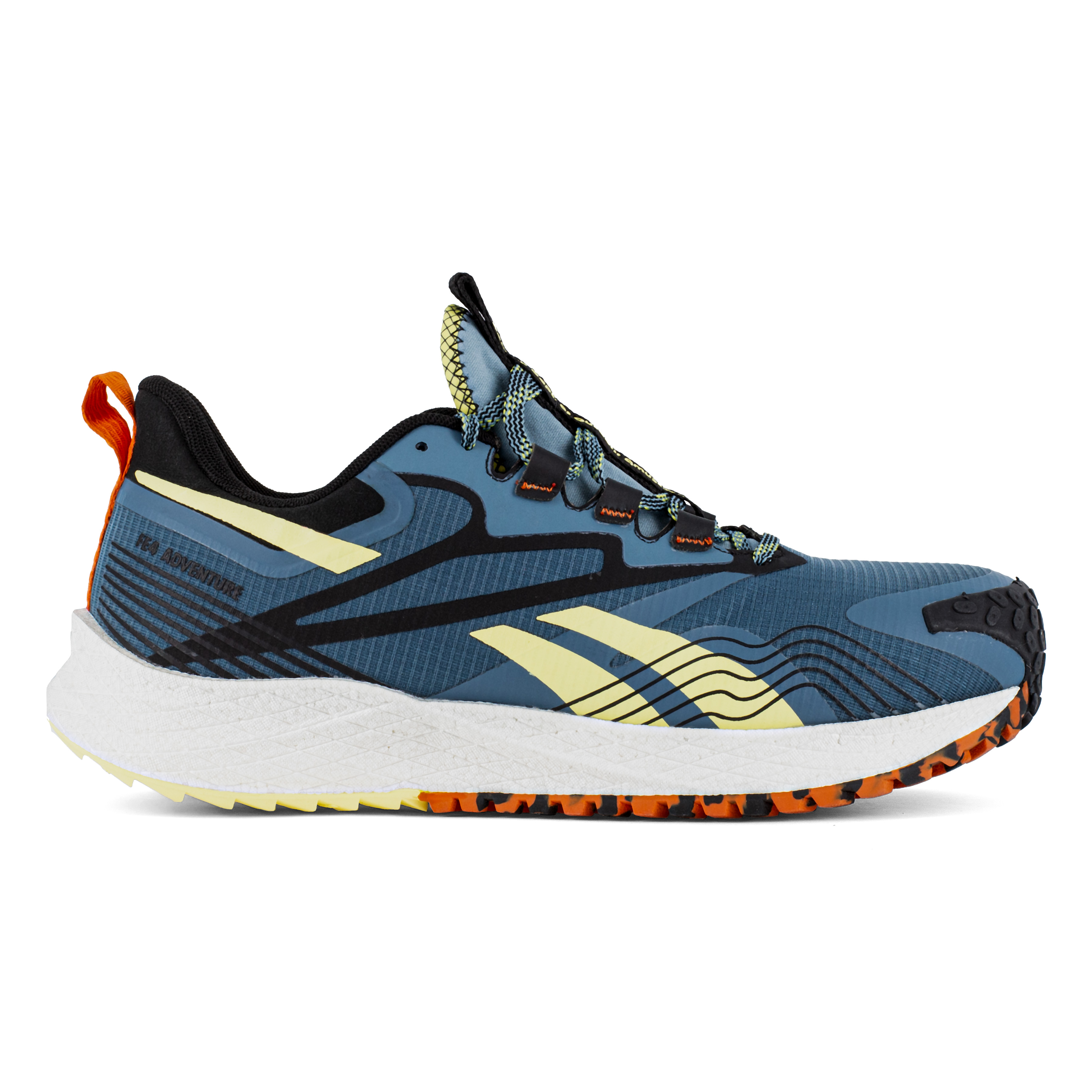 Reebok FE4 Adventure Work Men's Blue and Yellow Athletic Work Shoe ...