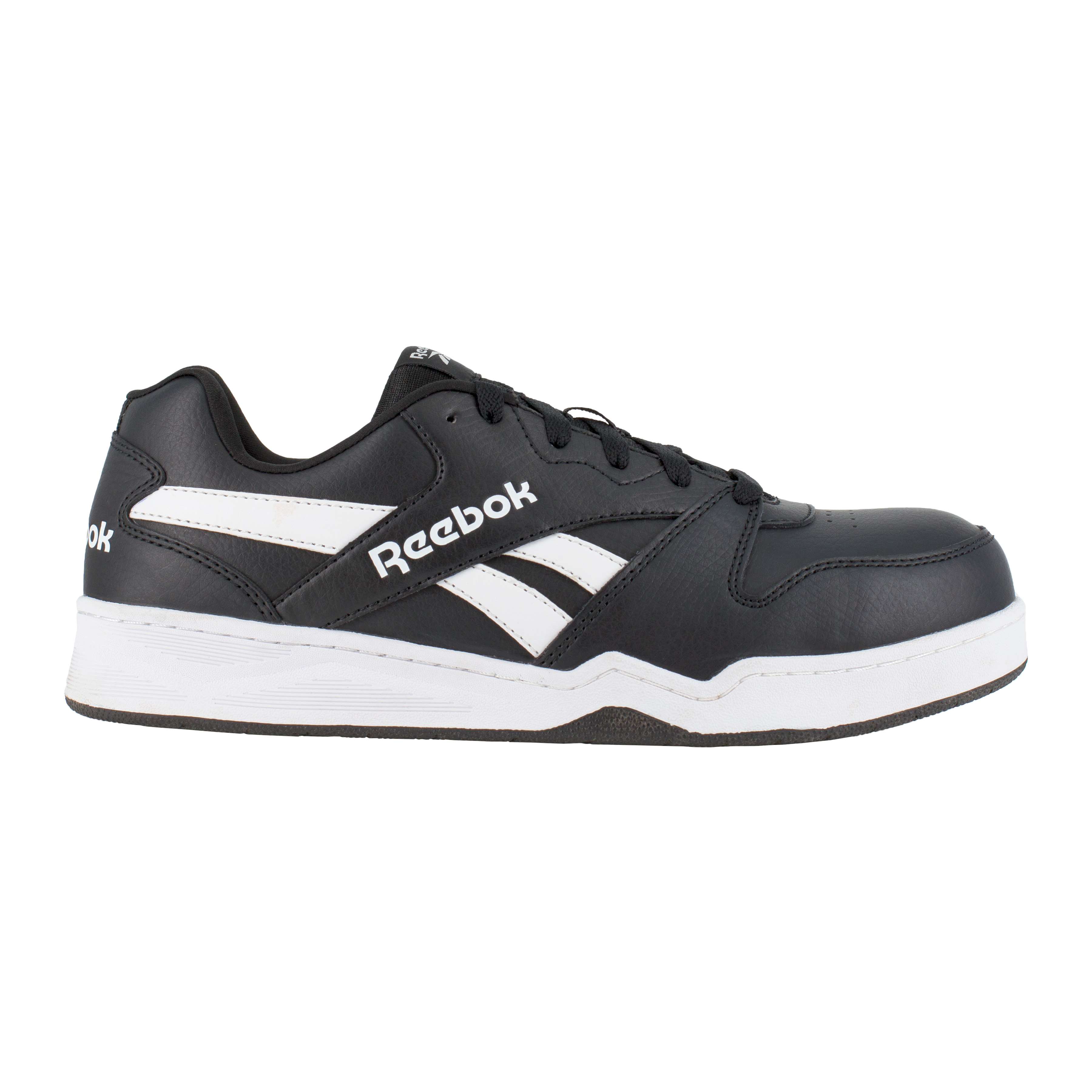 Reebok® BB4500 Work Men's Low Cut Work Sneaker (black & white)