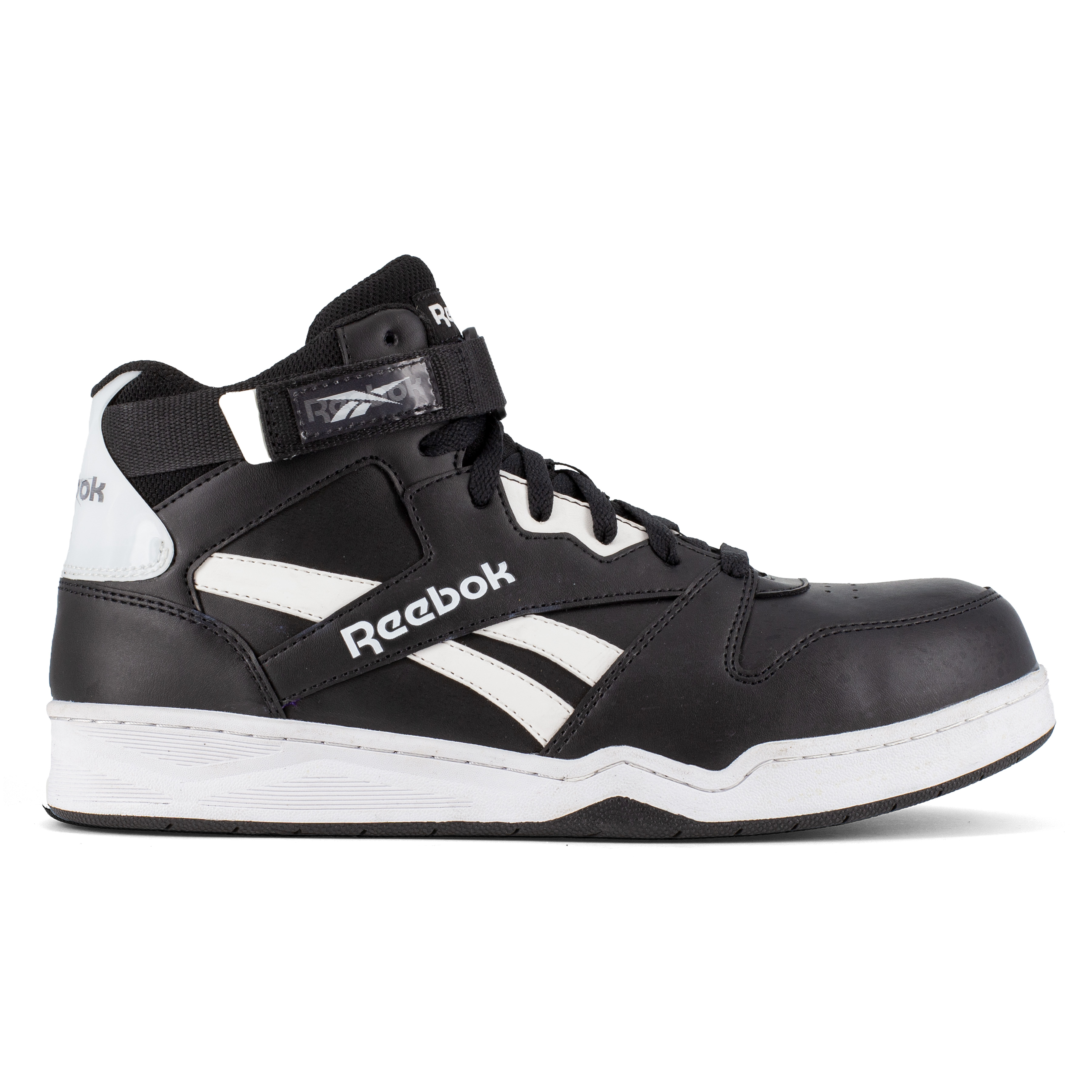 Reebok BB4500 Work Men's High Top Work Sneaker (black & white)