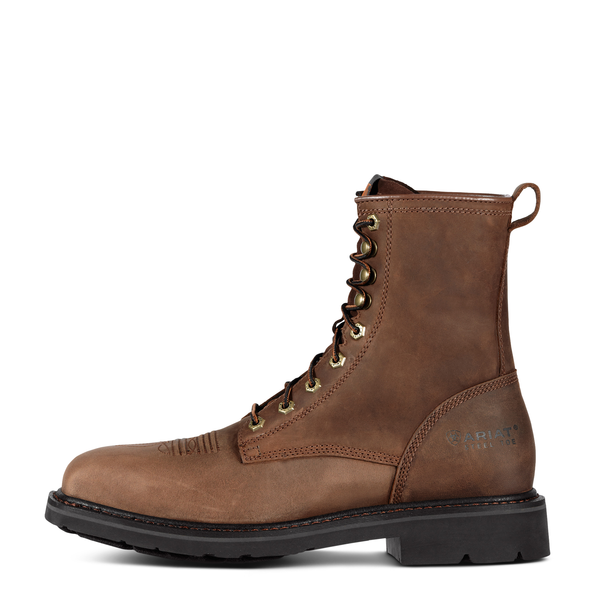 ARIAT® Men's Cascade 8" Wide Square Toe Steel Toe Work Boot
