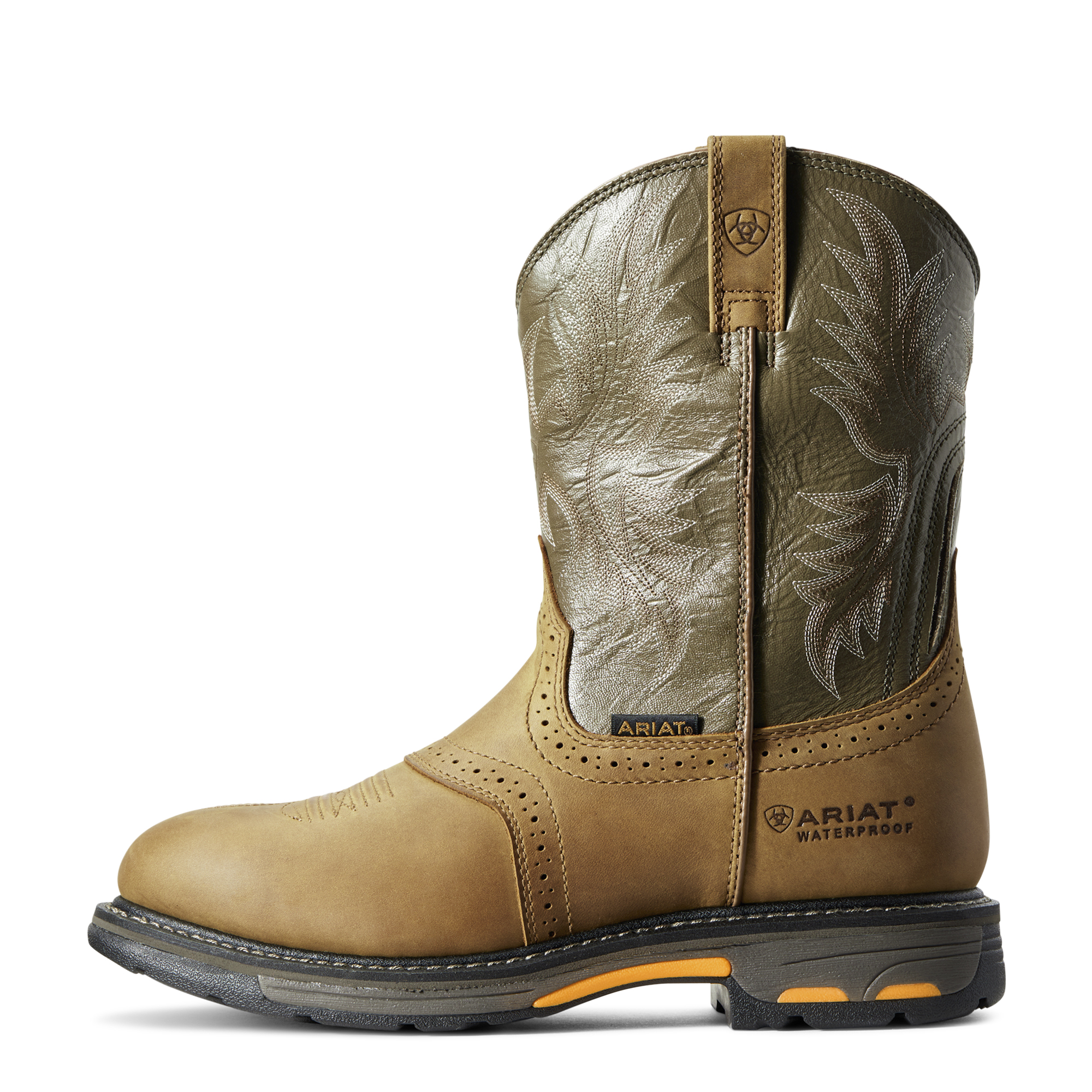 ARIAT® Men's WorkHog Waterproof Work Boot (AGED BARK)