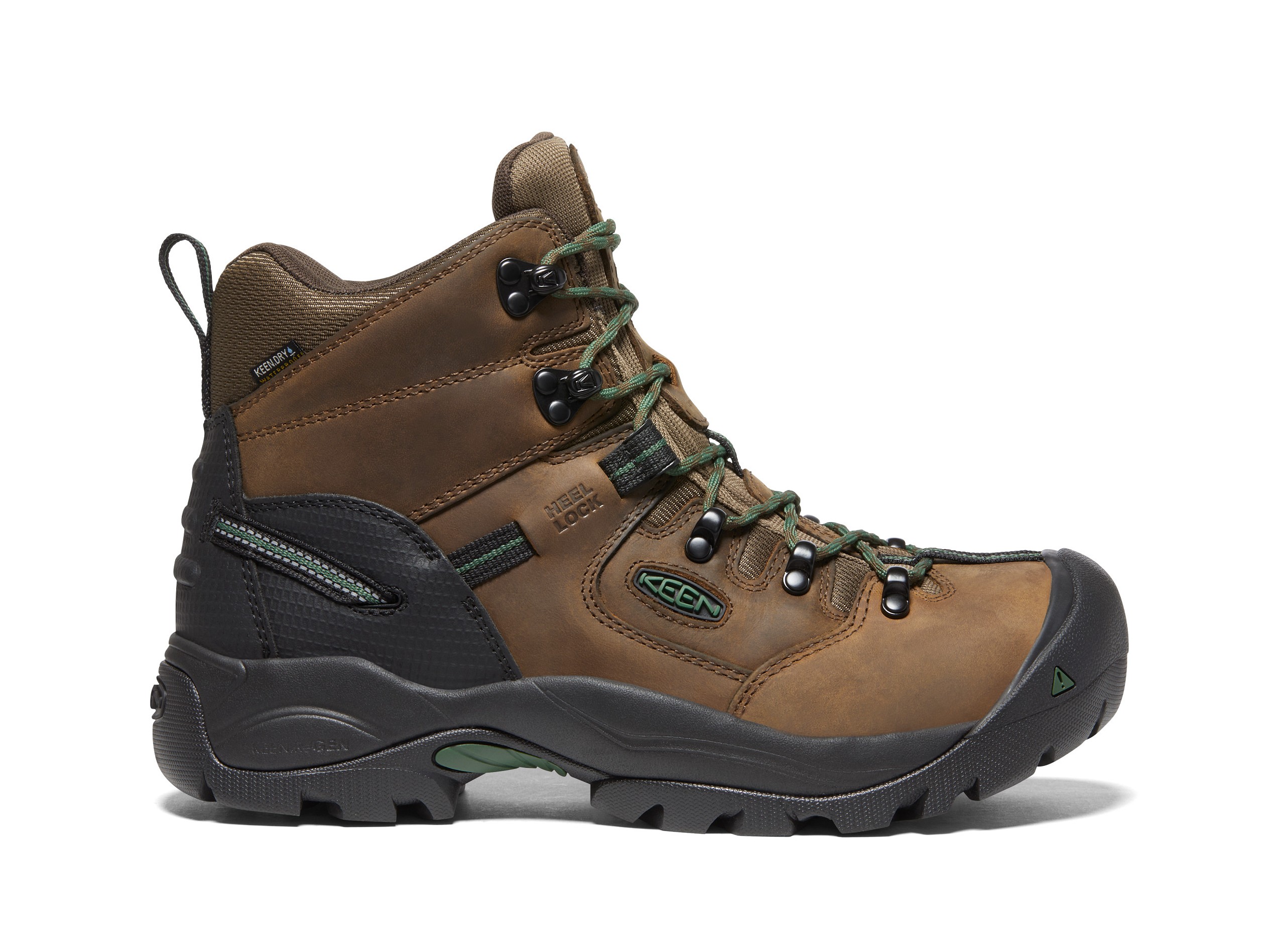 KEEN® Men's Pittsburgh Energy 6" Waterproof Boot (Carbon Fiber Toe) Cascade Brown/Greener Pastures