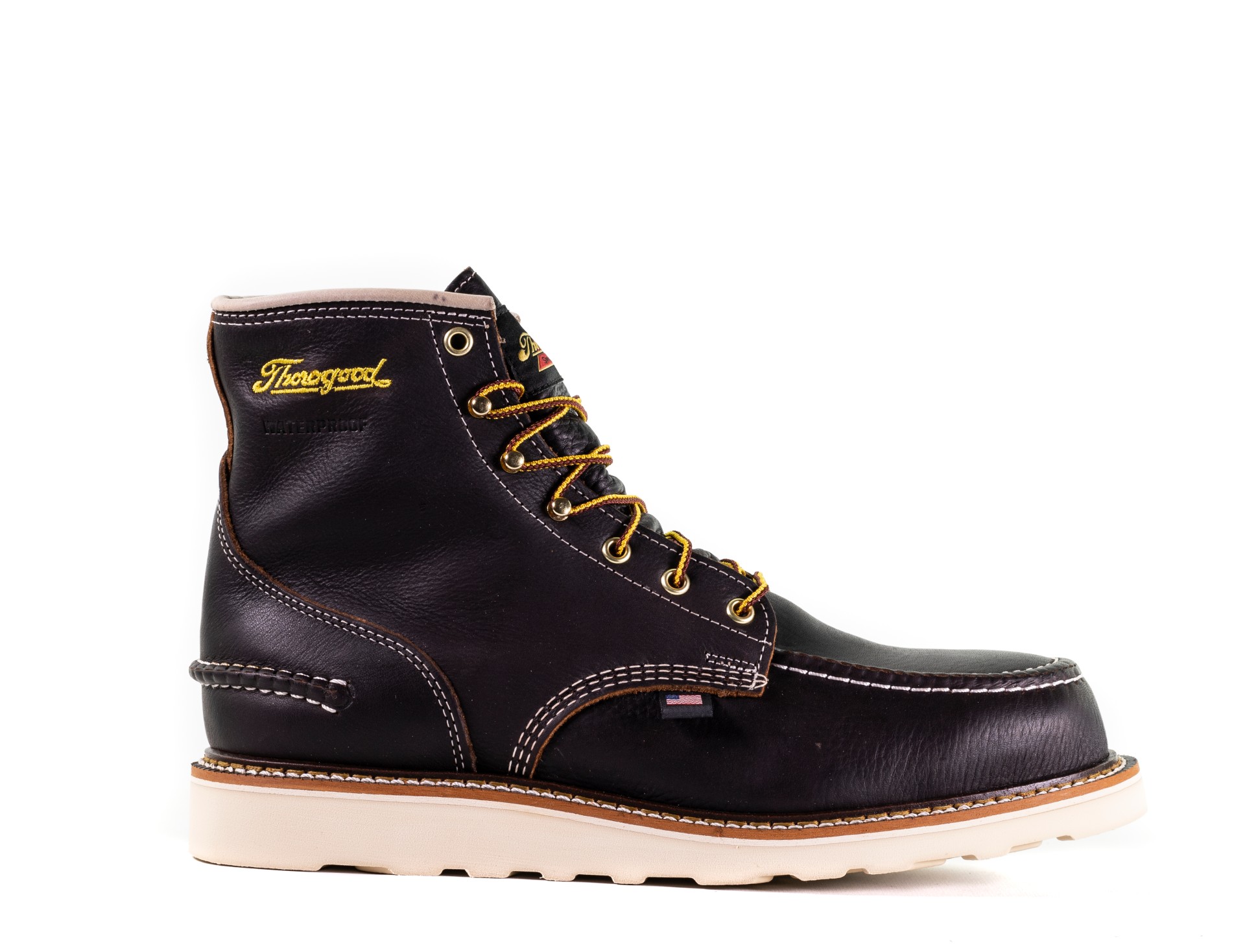 THOROGOOD® 1957 SERIES – WATERPROOF – 6″ BRIAR PITSTOP SAFETY TOE – MOC TOE MAXWEAR WEDGE™