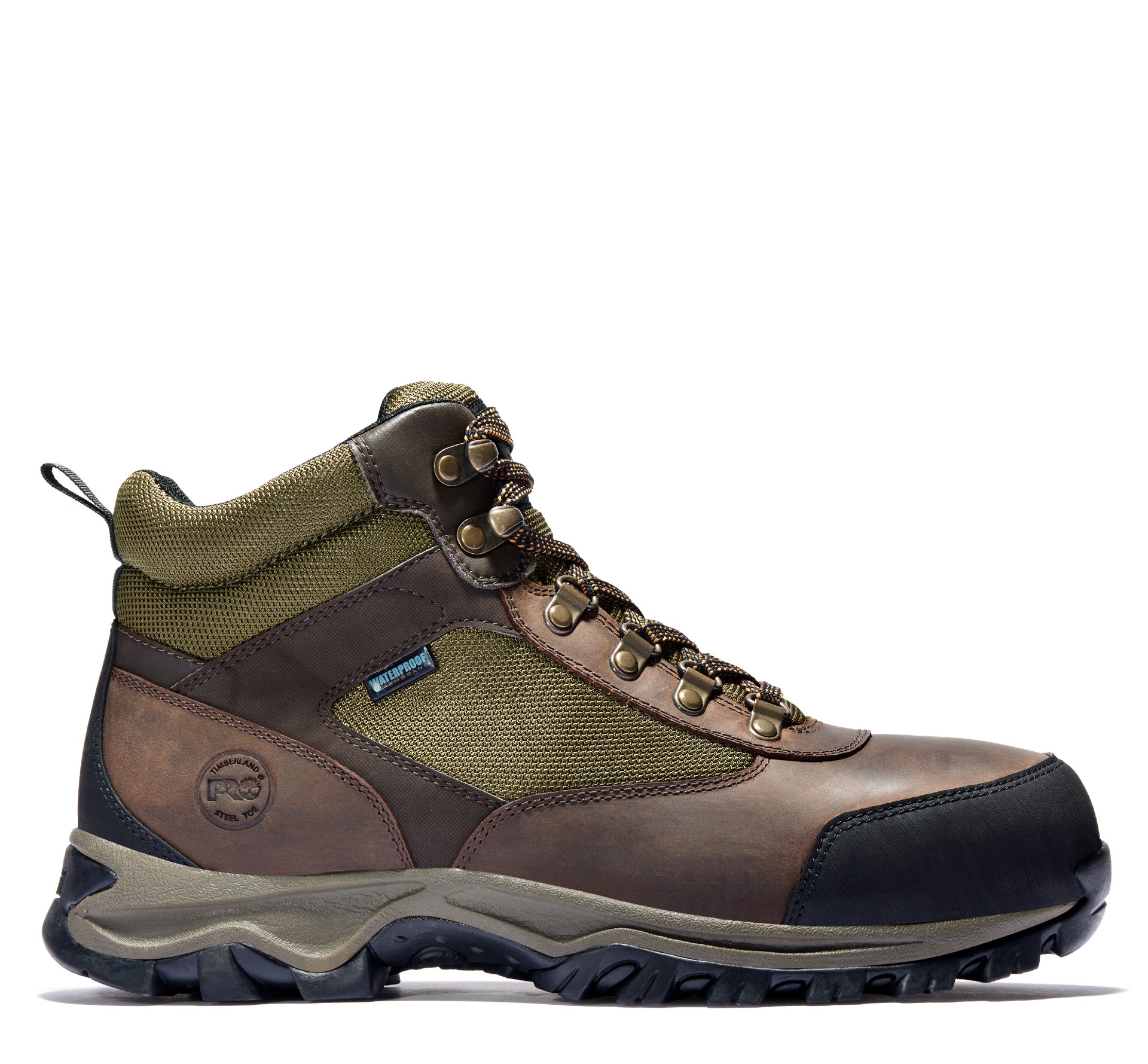 Keen® Men's Braddock Waterproof Mid (Steel Toe) Gargoyle/Forest Night Image