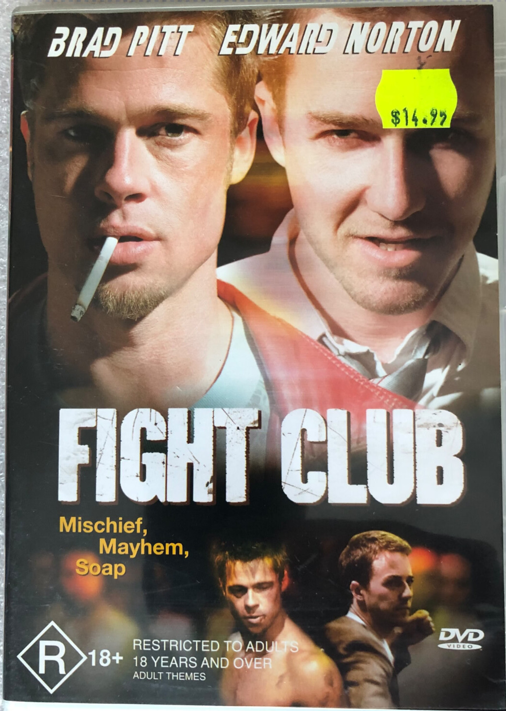 Fight Club Brad Pitt Edward Norton Meat Loaf Helen Bonham Carter R Rated