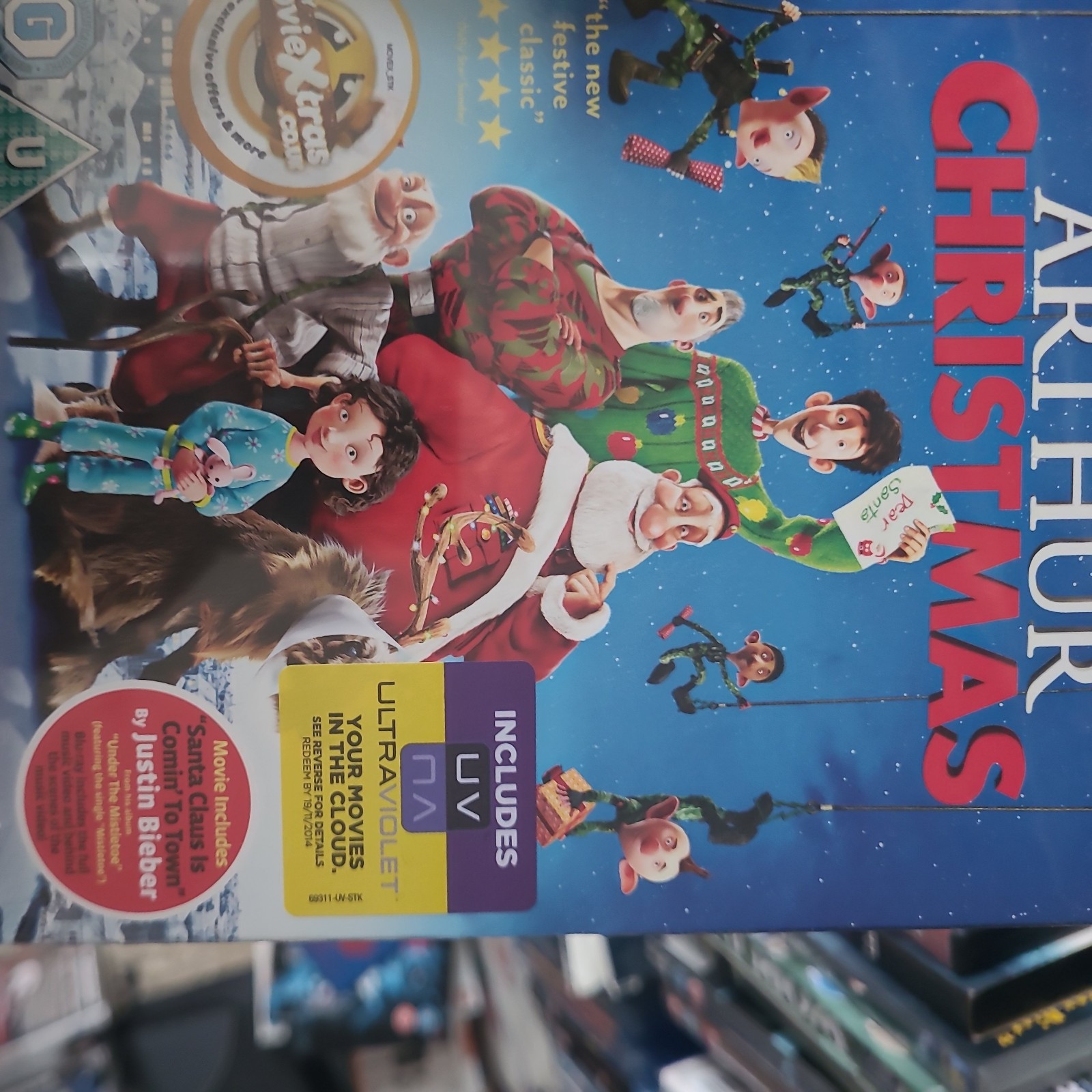 Arthur Christmas Family Blu-ray 2012 Sarah Smith, Barry Cook