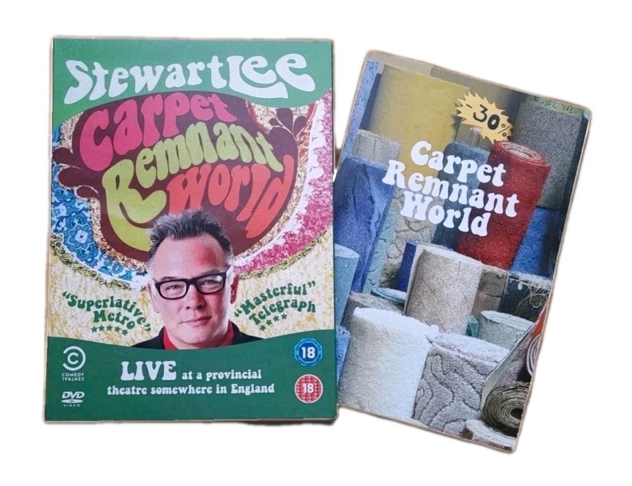 Stewart Lee Carpet Remnant World Comedy DVD Region 0 Centre 2012 Tim Kirkby