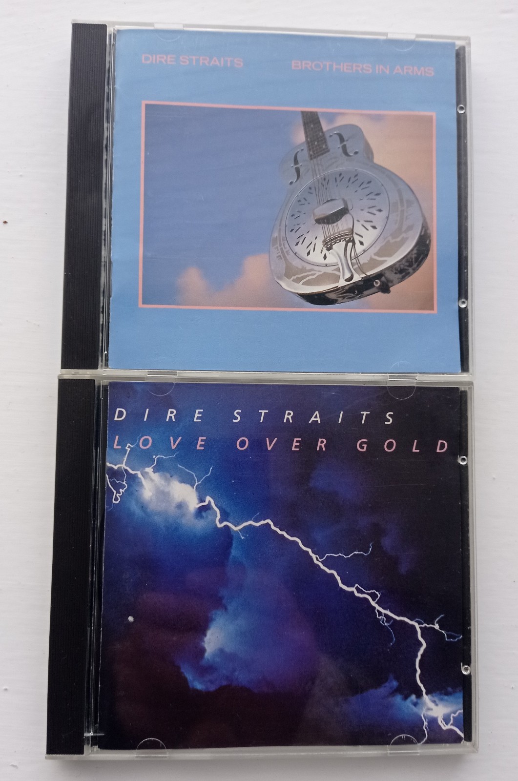 Dire Straits 2x Bundle: Love Over Gold Brothers In Arms CD 1982 Vertigo