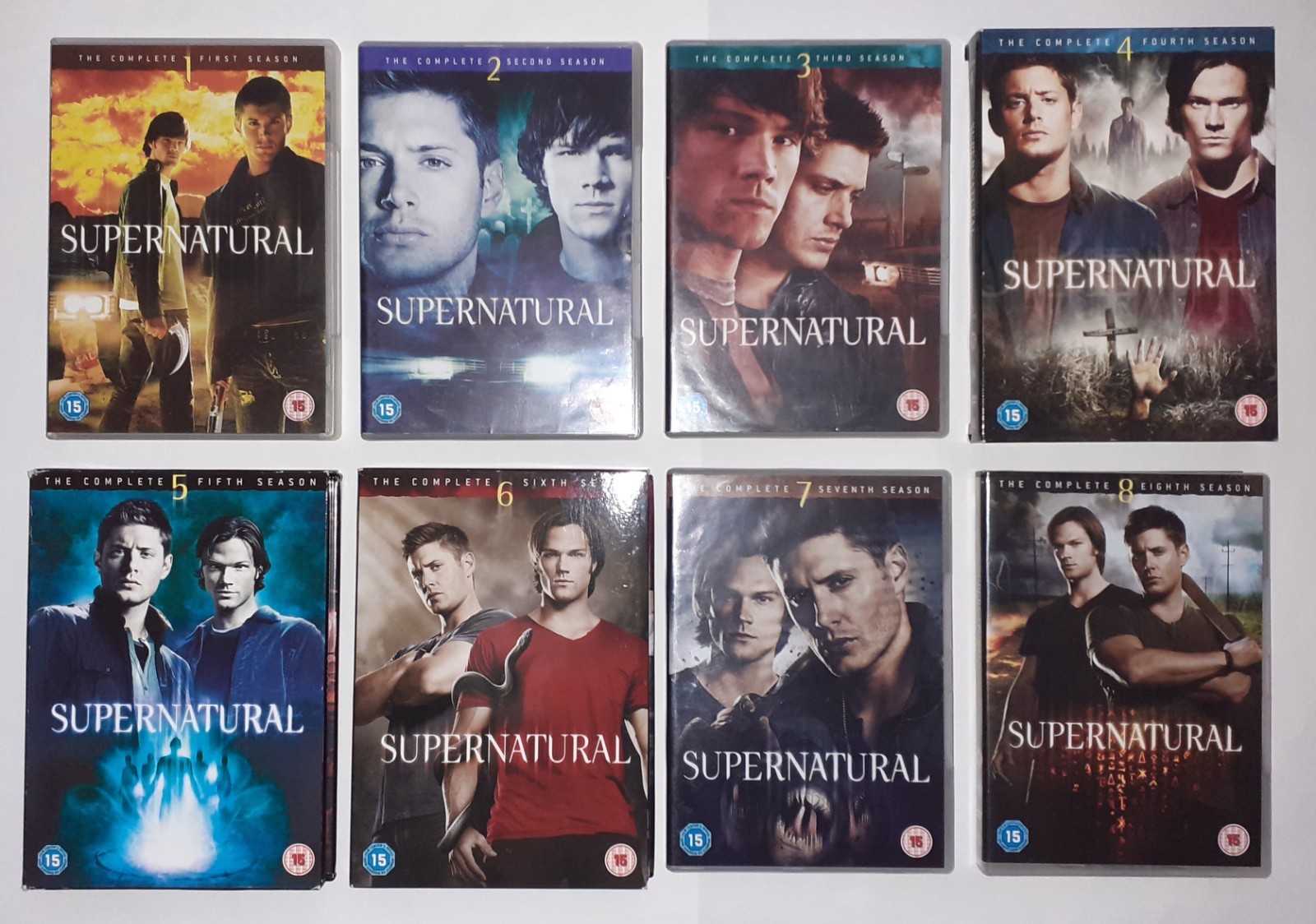 Supernatural Seasons 1-8 Fantasy DVD Region 2 Warner Bros