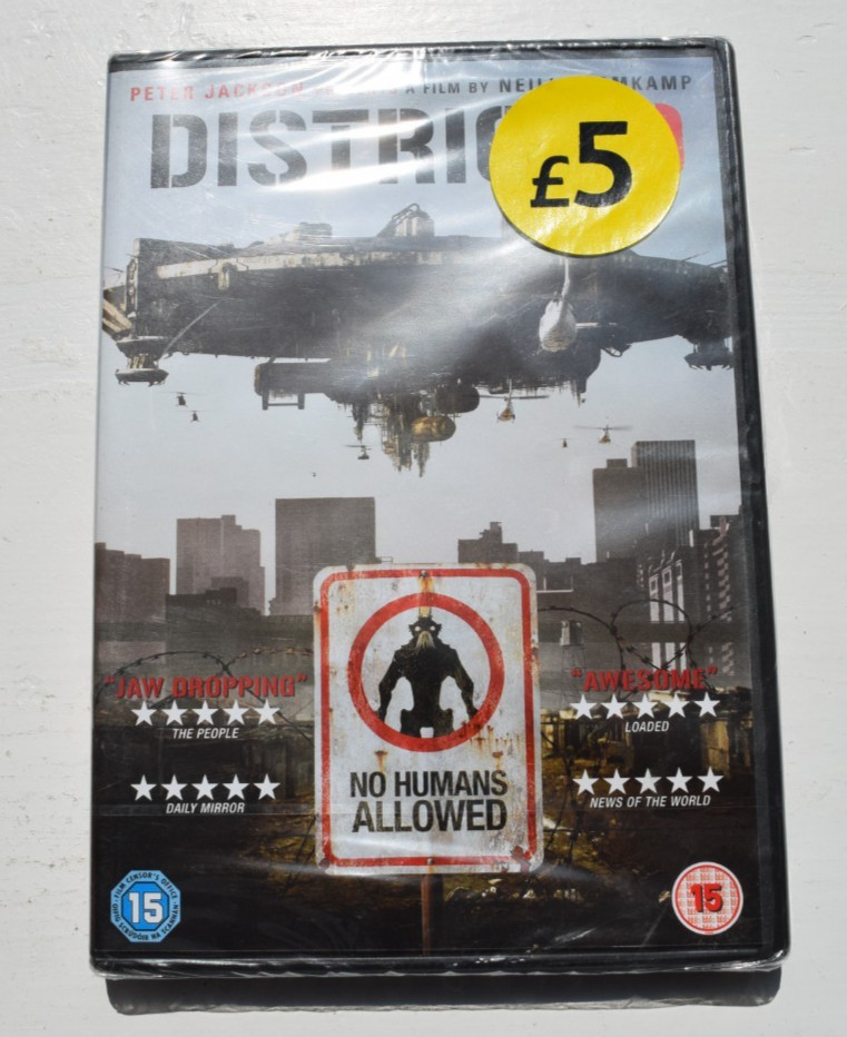 District 9 Sci-Fi Fantasy DVD Region 2 Sony Pictures 2009 Neill Blomkamp