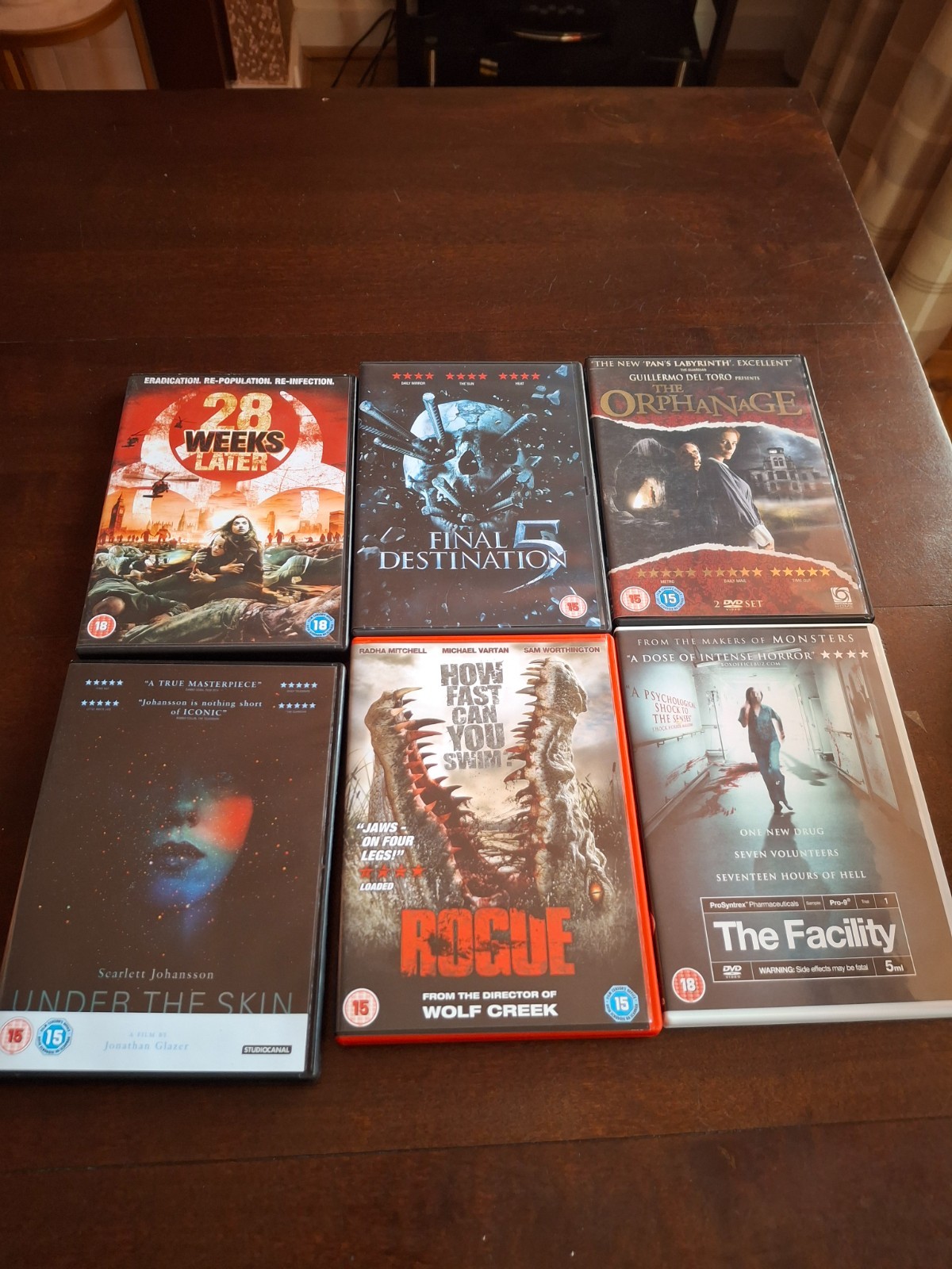 Bundle Of 8 Assorted Horror Genre 'S DVD Region 2