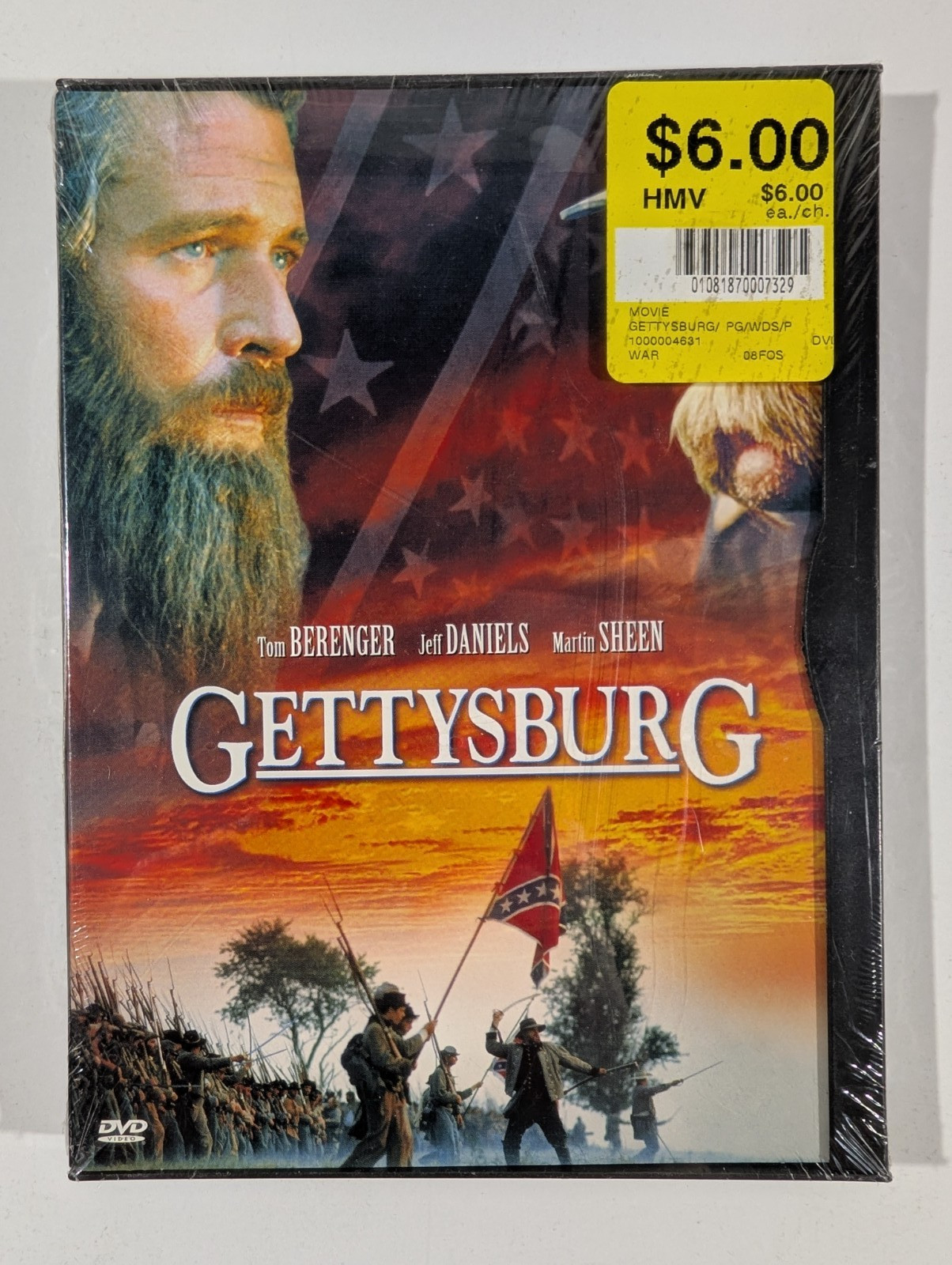 Gettysburg. Jeff Daniels. (Region 1 DVD Region