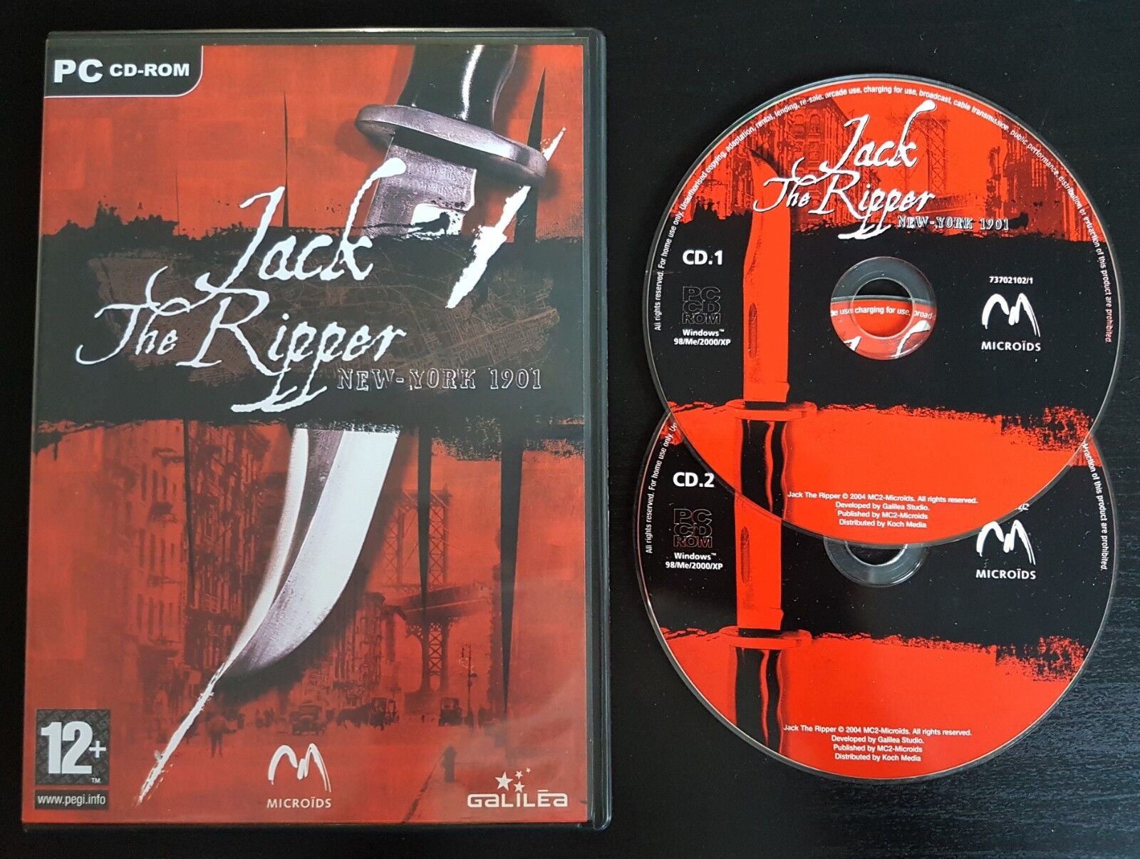 Jack The Ripper: New York 1901 -Rom Free, Fast P&amp;p PC Microids