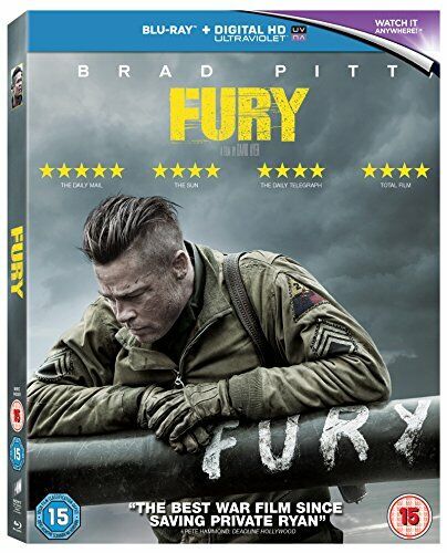 Fury Action Adventure Blu-ray Sony Pictures Home Ent. 2015 David Ayer