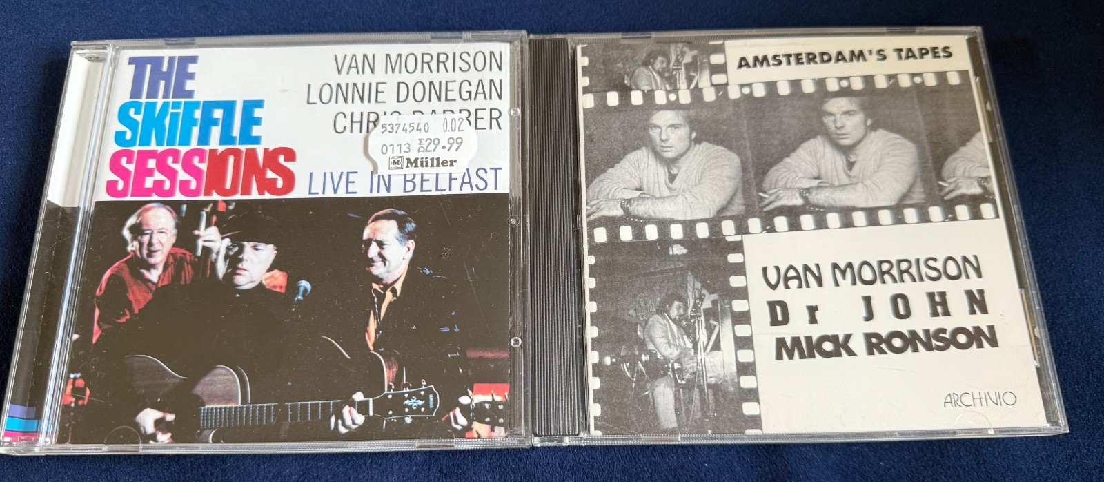 Van Morrison The Skiffle Sessions Live In Belfast Amsterdam Tapes CD Exile Blues