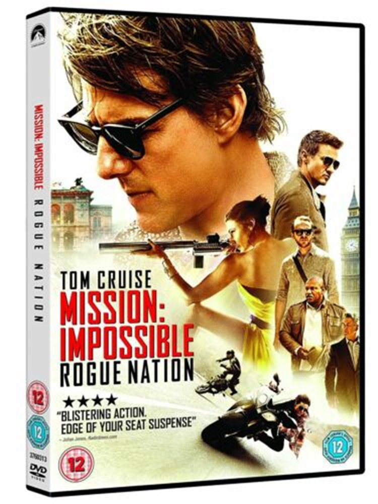 Mission: Impossible Rogue Nation Action Adventure DVD Region 2