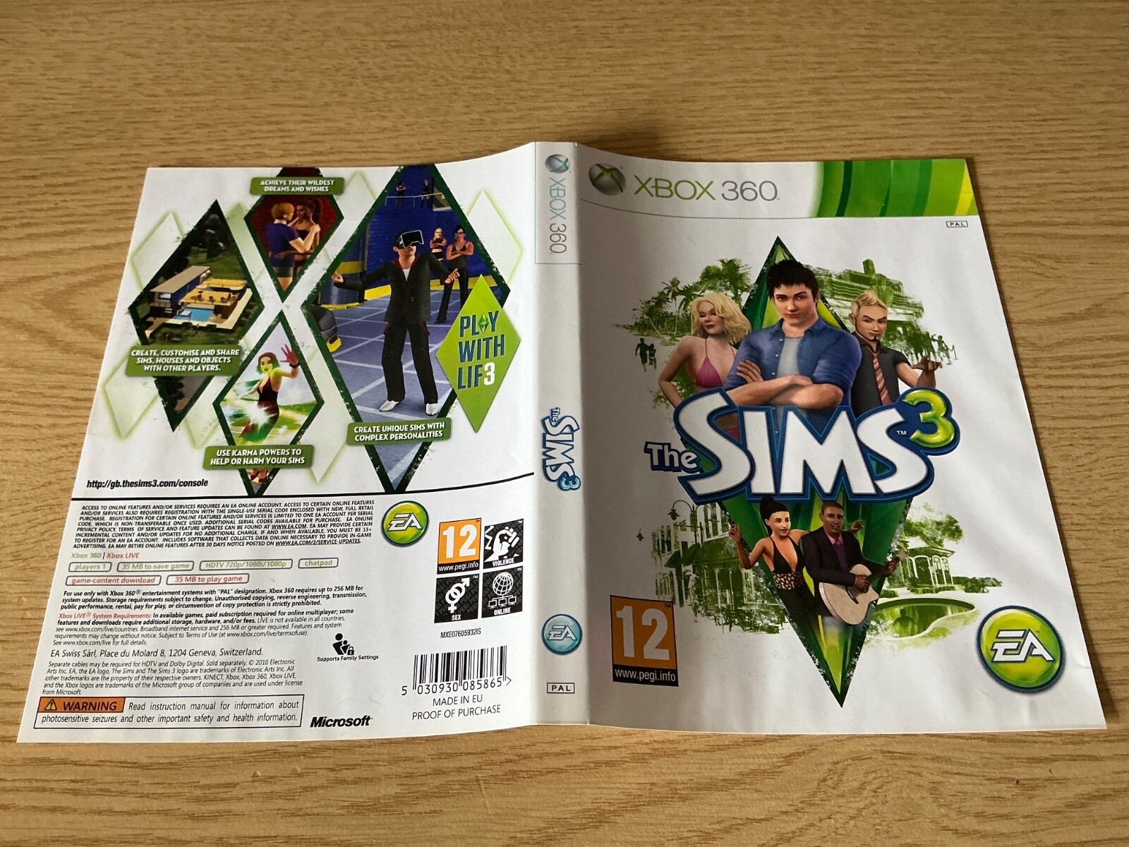 Box Art Inserts Inlays Xbox 360