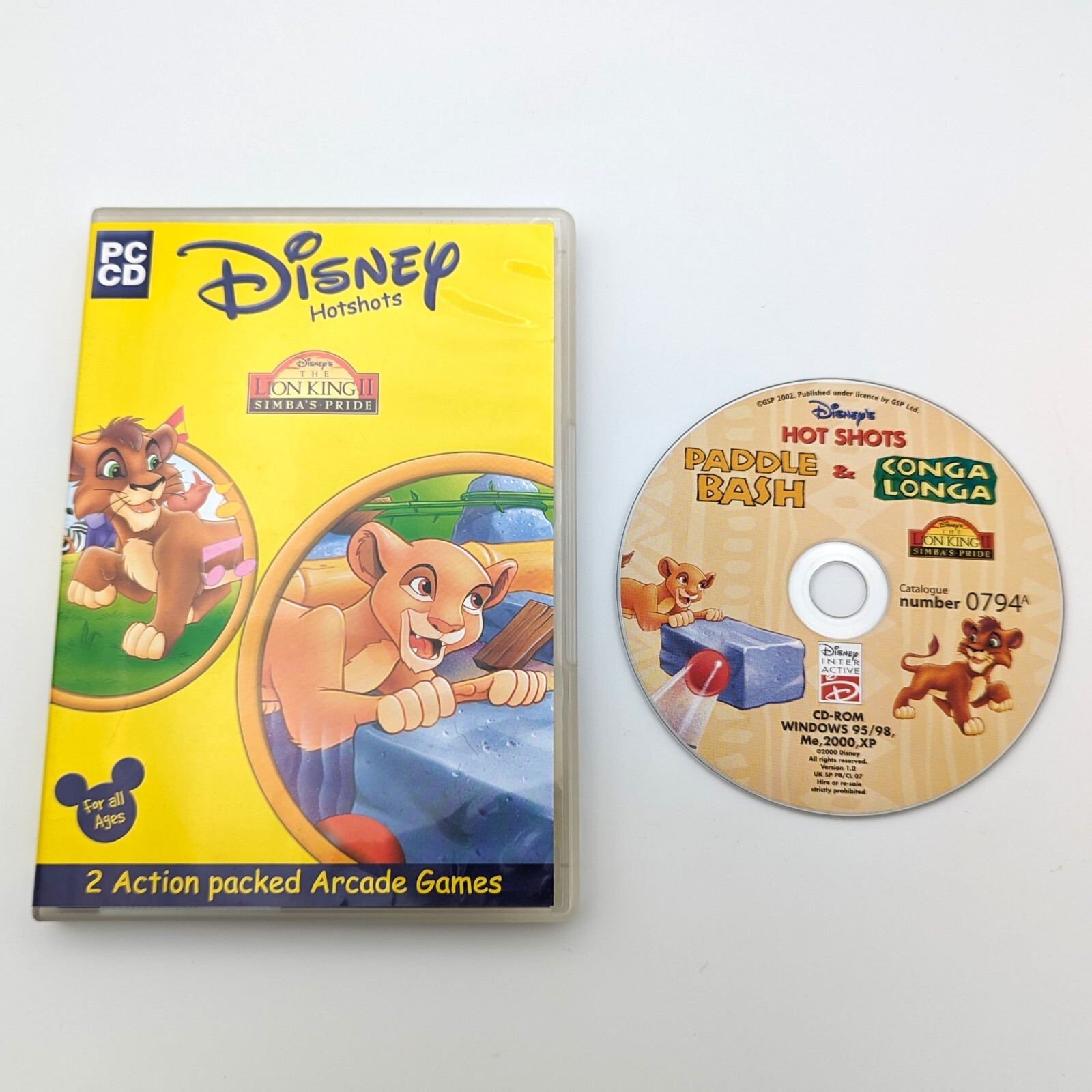 The Lion King II (2): Simba's Pride Paddle Bash Conga Longa Disney PC