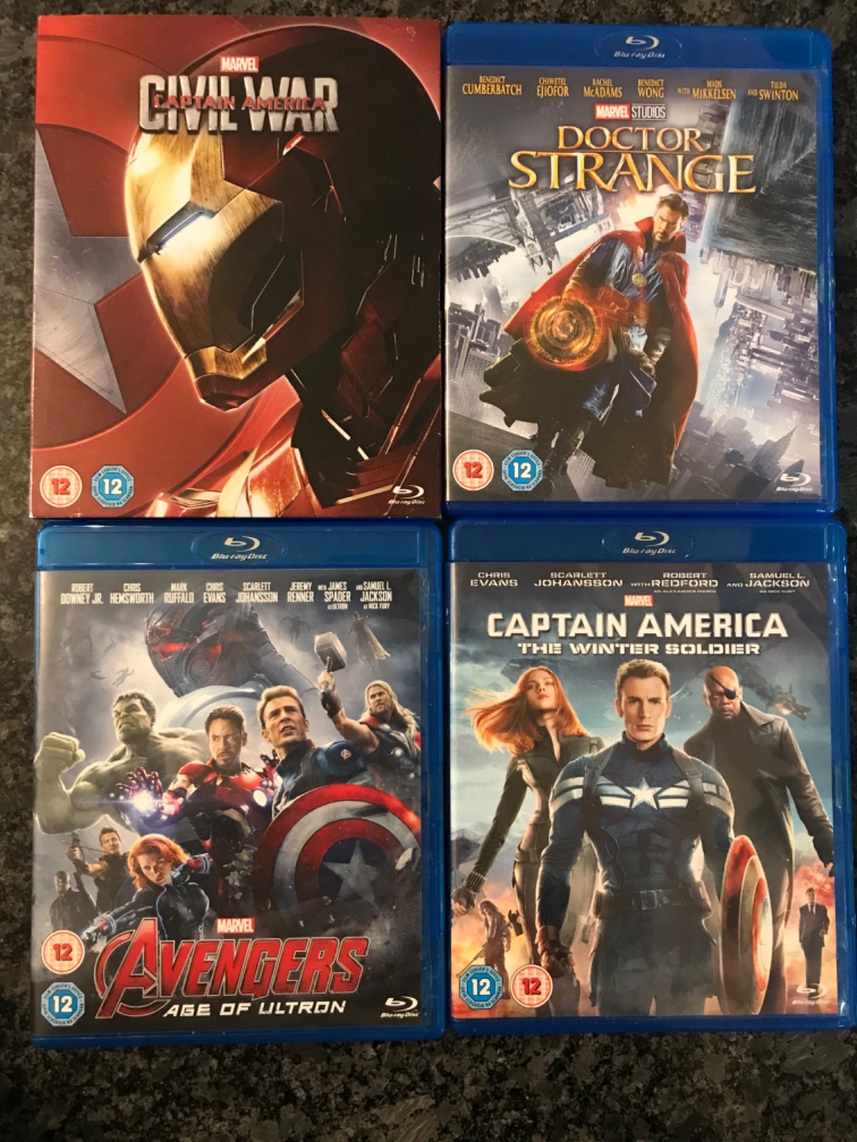 Avengers Captain America Civil War Doctor Strange Blu-ray