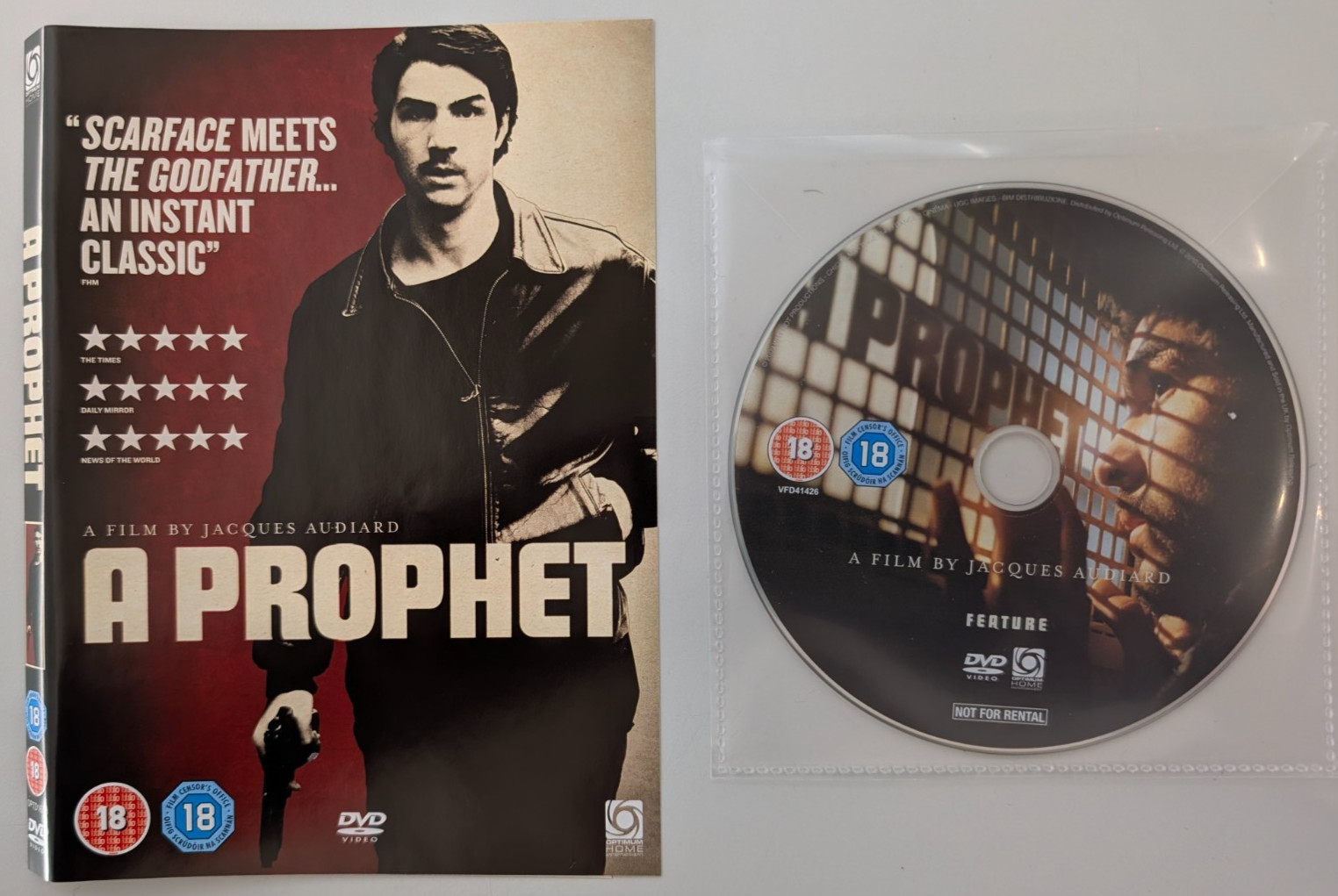A Prophet Drama, General, French DVD Region 2 Optimum 2010 Jacques Audiard