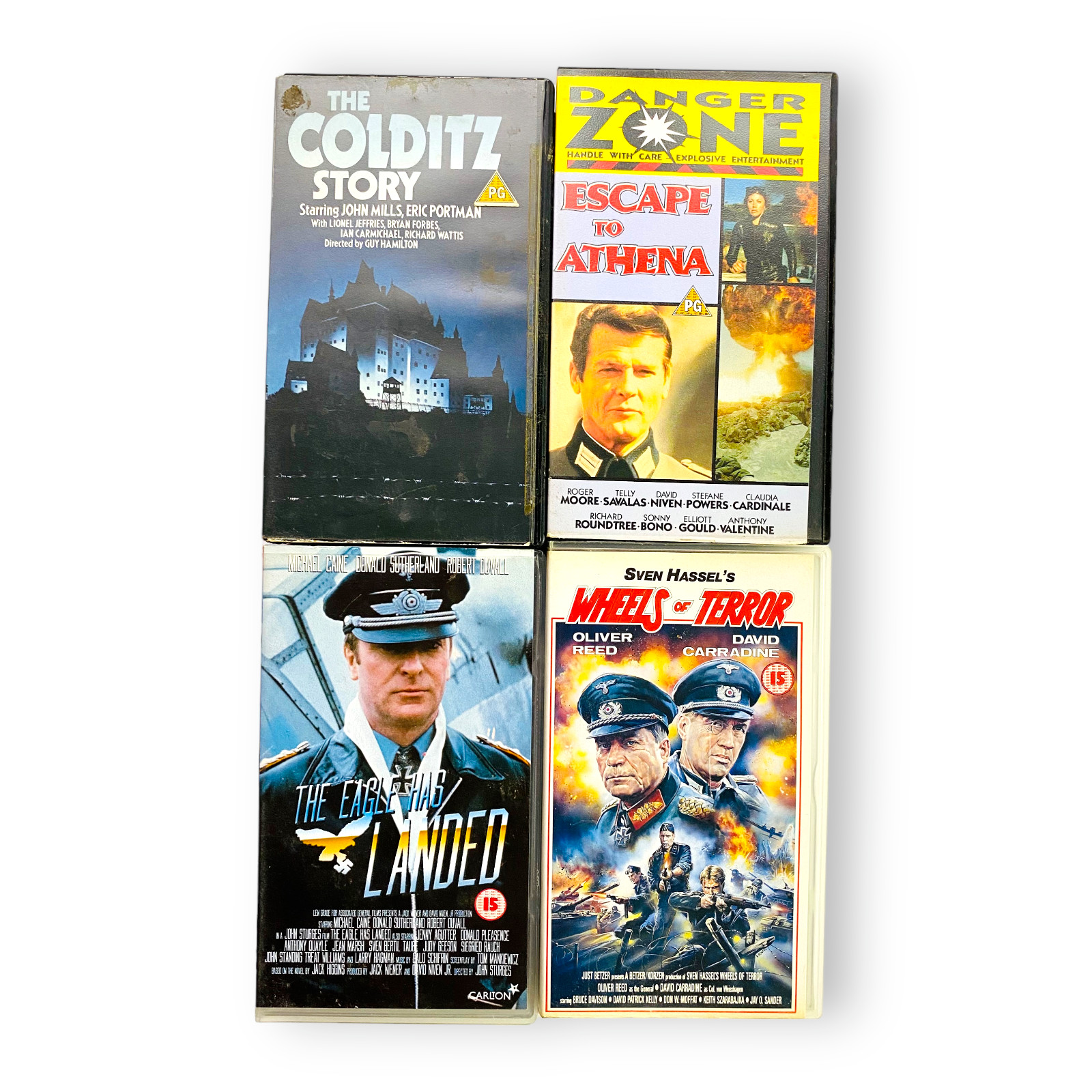 The Eagle Has Landed, Escape To Athena, Colditz Story...(4x Bundle) VHS Tape